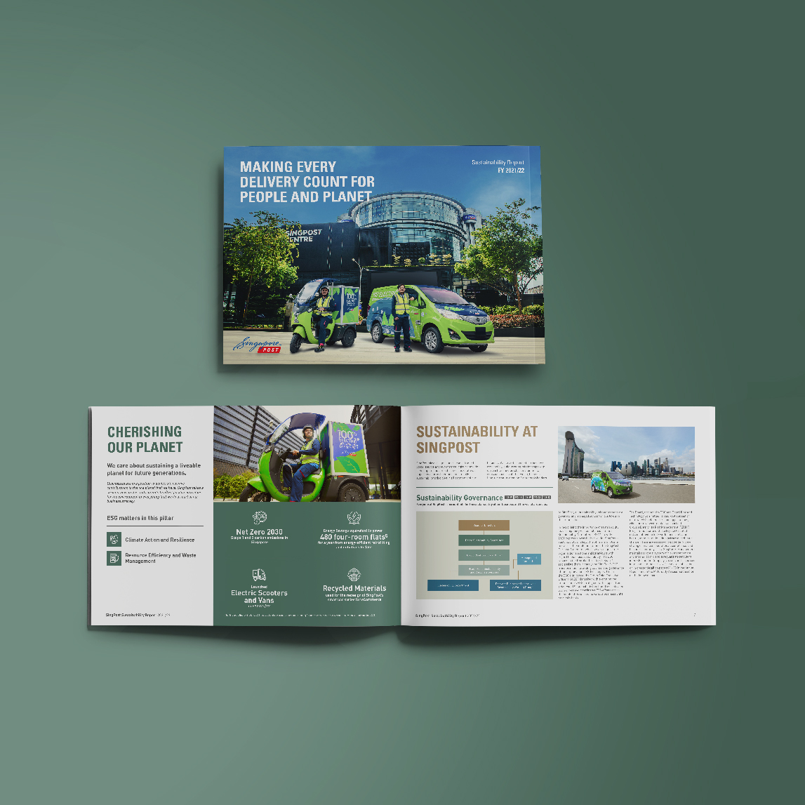 Singapore Post Sustainability Report - Design Preview 1